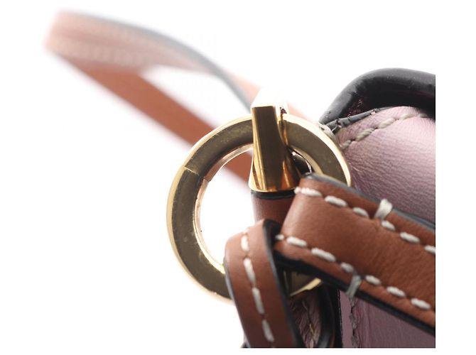 Borsa a Spalla Loewe Gate Pocket Rosa Rosso - vista 8