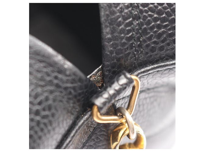 Borsa a Spalla Chanel V-Stitch Chevron Nero - vista 6