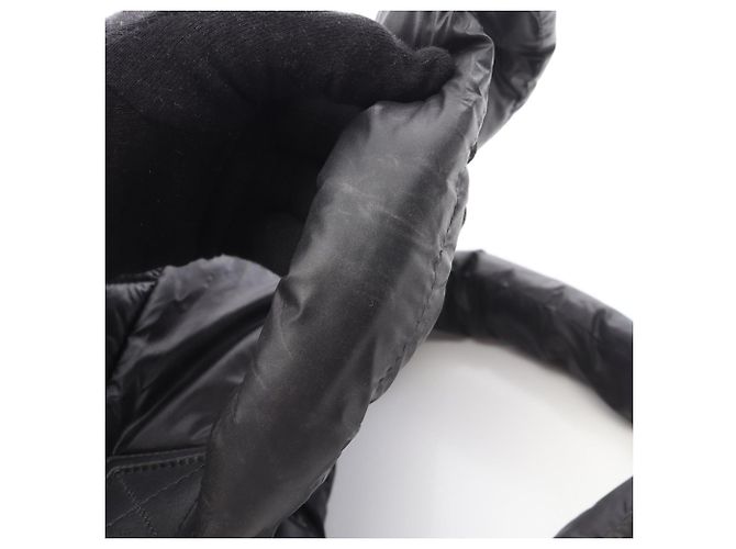 Borsa Tote Piccola Coco Cocoon di Chanel Nero Bordò - vista 7