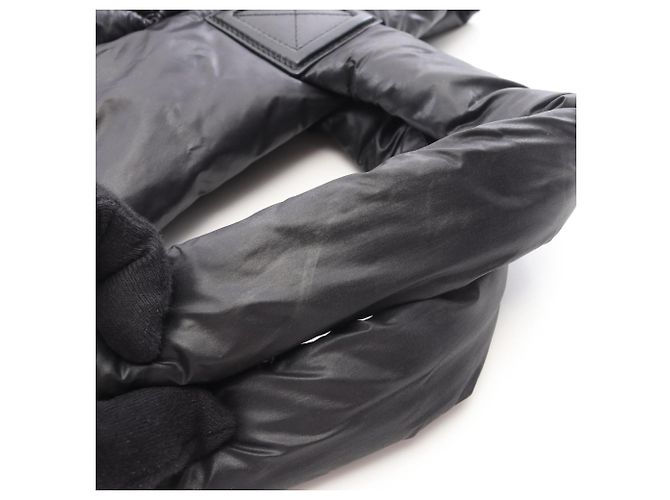 Borsa Tote Piccola Coco Cocoon di Chanel Nero Bordò - vista 9