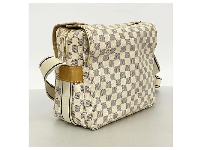 Borsa a Spalla Naviglio Damier Azur di Louis Vuitton Bianco - vista 2