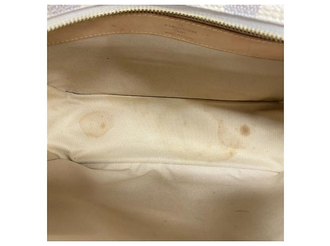 Borsa a Spalla Naviglio Damier Azur di Louis Vuitton Bianco - vista 4
