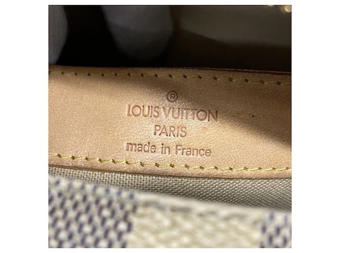 Borsa a Spalla Naviglio Damier Azur di Louis Vuitton Bianco - vista 5