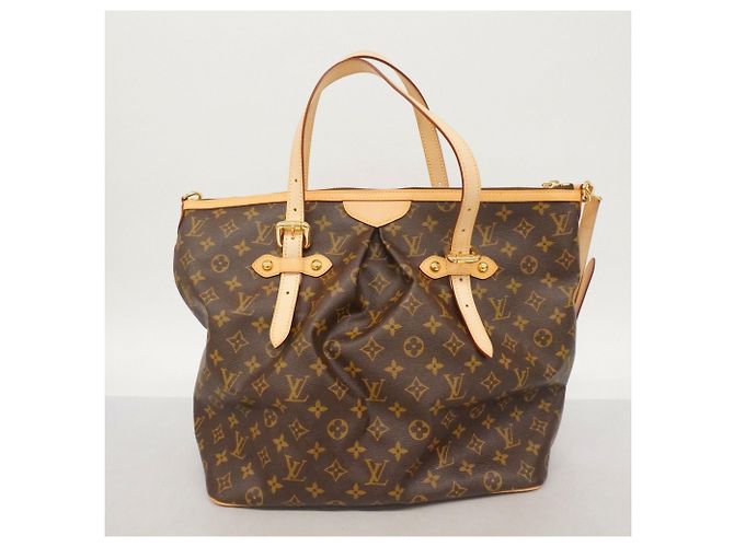 Borsa Tote Louis Vuitton Monogram Palermo GM Marrone - vista 14