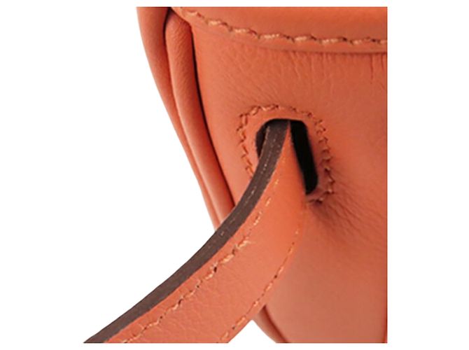 Borsa a tracolla Hermès Orange Mini Swift Berline Arancione Pesca - vista 11
