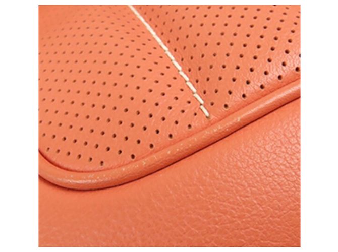 Borsa a tracolla Hermès Orange Mini Swift Berline Arancione Pesca - vista 14