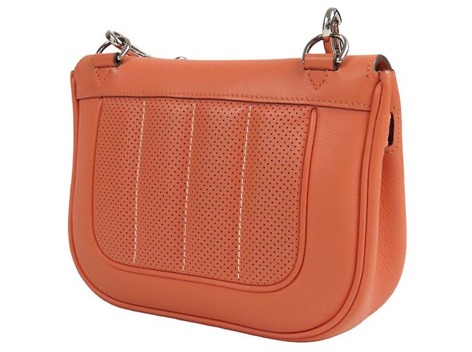 Borsa a tracolla Hermès Orange Mini Swift Berline Arancione Pesca - vista 2