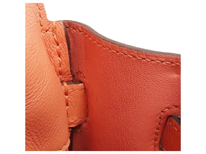 Borsa a tracolla Hermès Orange Mini Swift Berline Arancione Pesca - vista 5