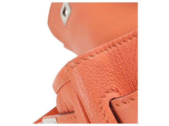 Borsa a tracolla Hermès Orange Mini Swift Berline Arancione Pesca - vista 9