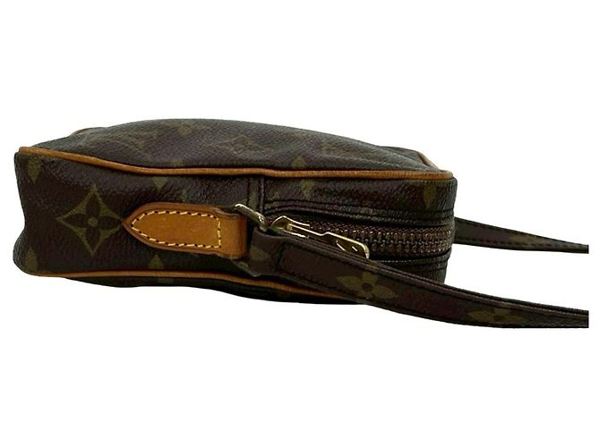 Borsa a Spalla Mini Danube in Pelle Monogram Louis Vuitton Marrone - vista 6