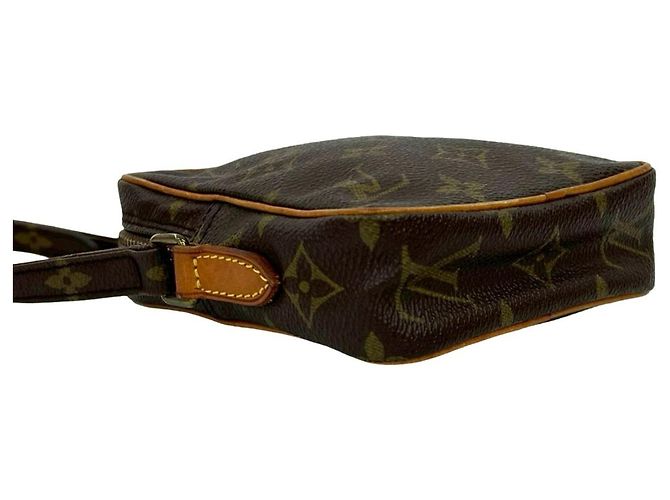 Borsa a Spalla Mini Danube in Pelle Monogram Louis Vuitton Marrone - vista 7