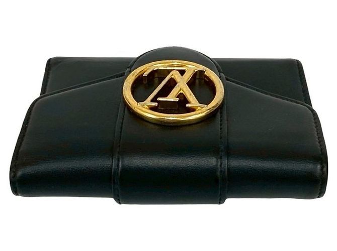 Billetera Compacta Pont Neuf Louis Vuitton Negro Rosa - vista 3