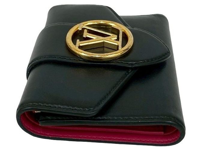 Billetera Compacta Pont Neuf Louis Vuitton Negro Rosa - vista 5