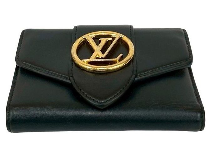 Billetera Compacta Pont Neuf Louis Vuitton Negro Rosa - vista 6