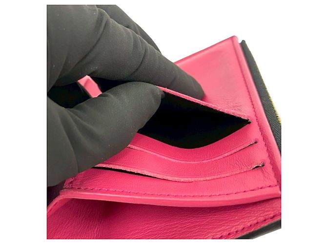 Billetera Compacta Pont Neuf Louis Vuitton Negro Rosa - vista 9