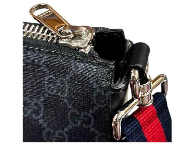 Borsa a Spalla Gucci GG Supreme Nero - vista 13