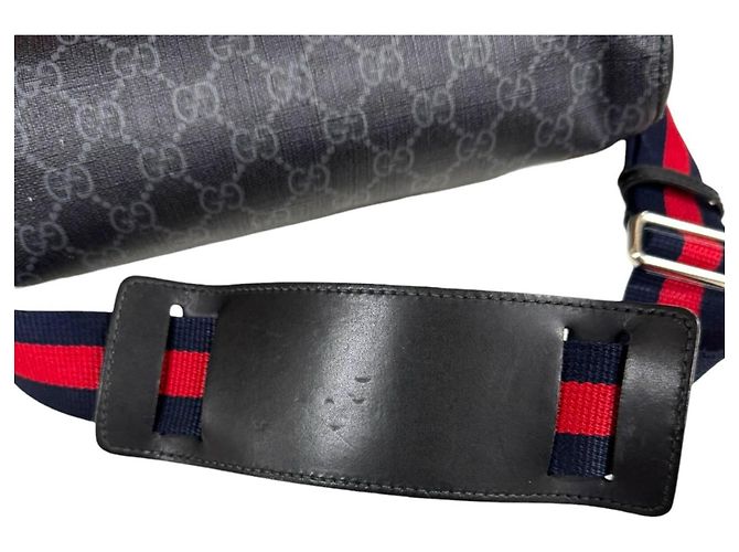 Borsa a Spalla Gucci GG Supreme Nero - vista 14