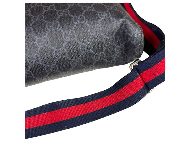 Borsa a Spalla Gucci GG Supreme Nero - vista 16