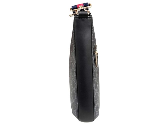 Borsa a Spalla Gucci GG Supreme Nero - vista 4