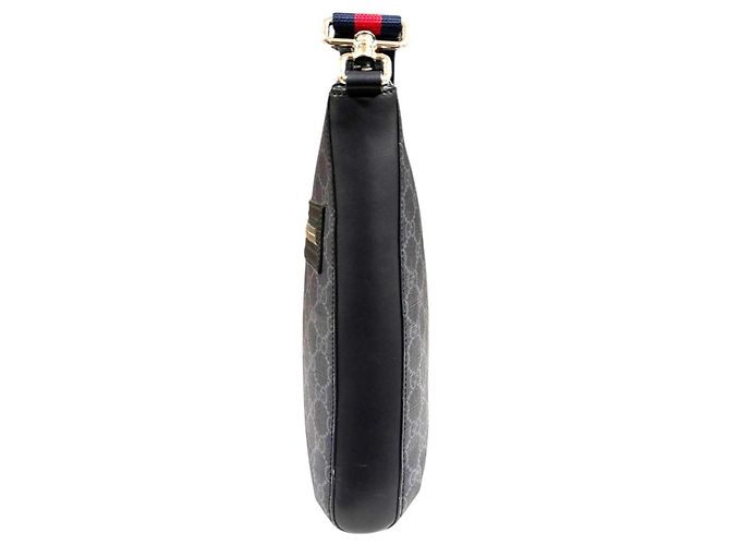 Borsa a Spalla Gucci GG Supreme Nero - vista 5