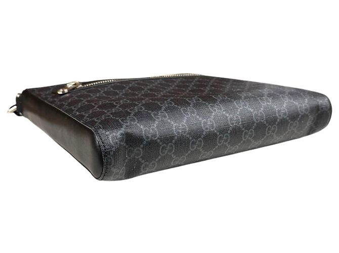 Borsa a Spalla Gucci GG Supreme Nero - vista 6