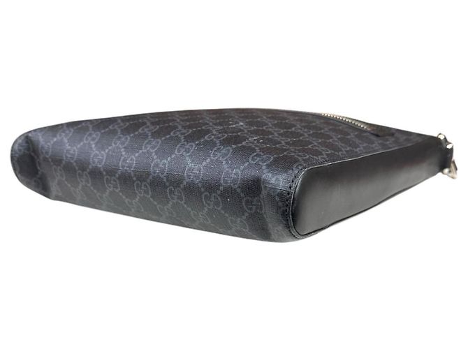 Borsa a Spalla Gucci GG Supreme Nero - vista 7