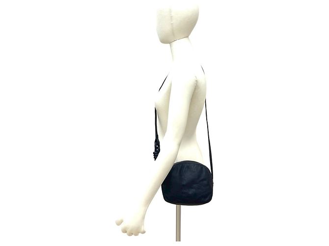 Borsa a spalla mini in pelle nappa Anagram Loewe Porpora - vista 2