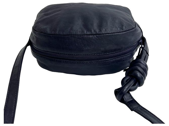 Borsa a spalla mini in pelle nappa Anagram Loewe Porpora - vista 4