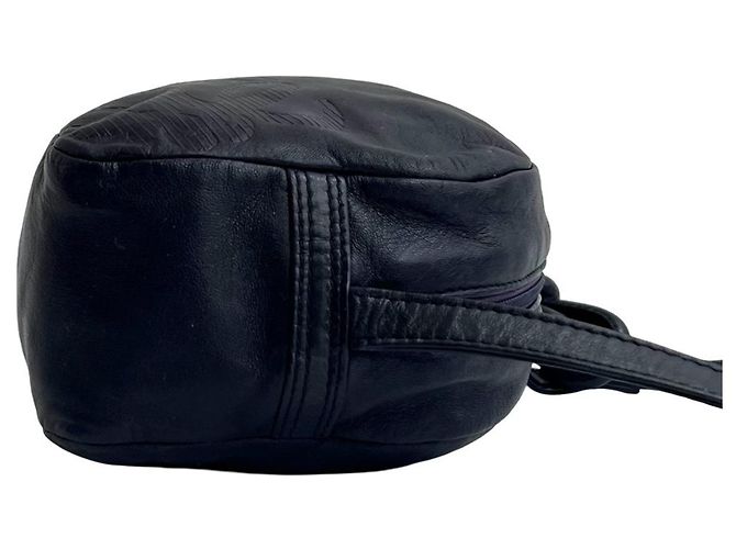 Borsa a spalla mini in pelle nappa Anagram Loewe Porpora - vista 6