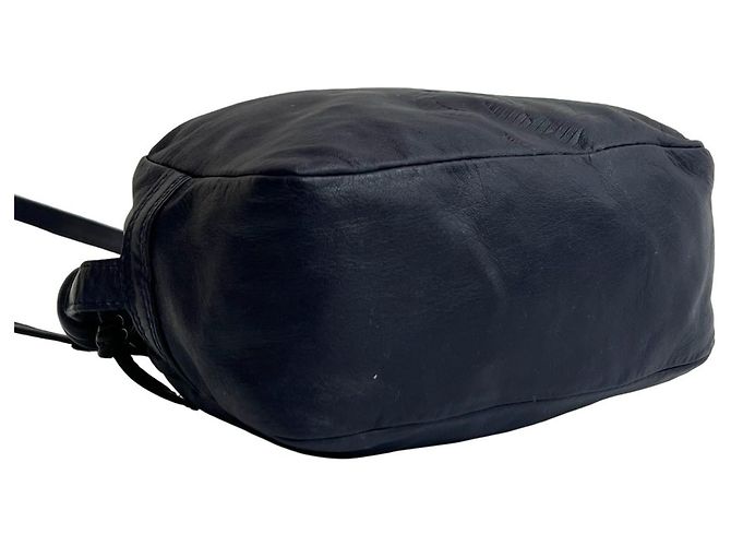 Borsa a spalla mini in pelle nappa Anagram Loewe Porpora - vista 7