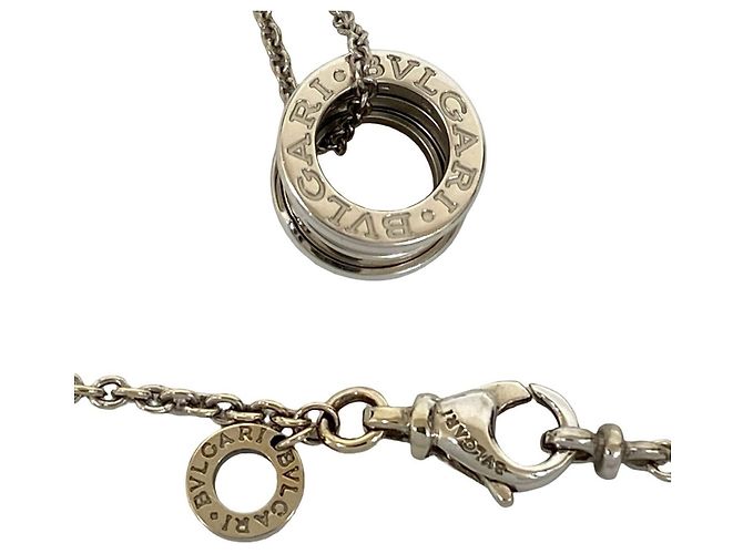 Bulgari Pendente a catena Bvlgari B.zero1 in oro bianco 18K Argento - vista 3