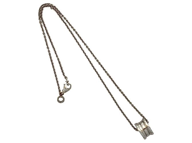 Bulgari Pendente a catena Bvlgari B.zero1 in oro bianco 18K Argento - vista 5