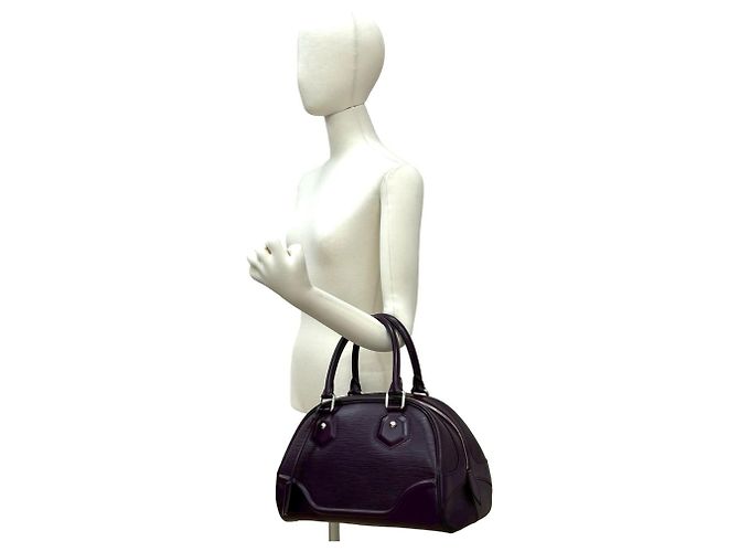 Borsa a mano Bowling Montaigne PM in pelle Epi Louis Vuitton Porpora - vista 2
