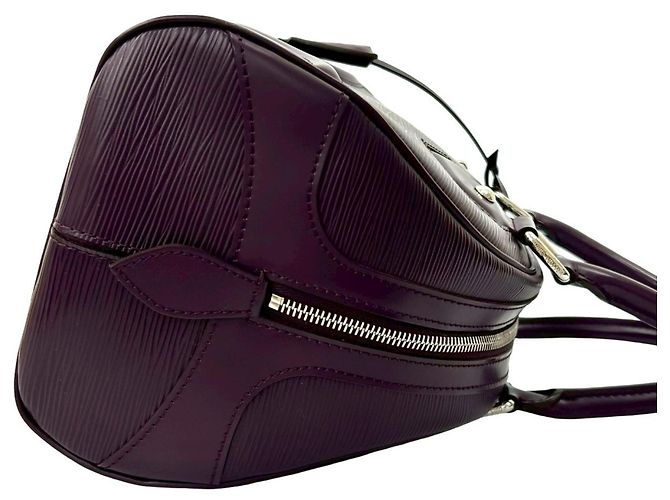 Borsa a mano Bowling Montaigne PM in pelle Epi Louis Vuitton Porpora - vista 6