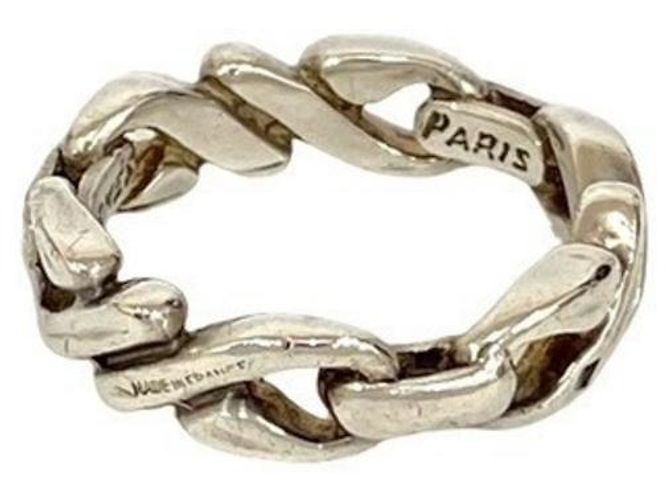 Hermès HERMES Silberring mit Kettenmotiv - Ansicht 4