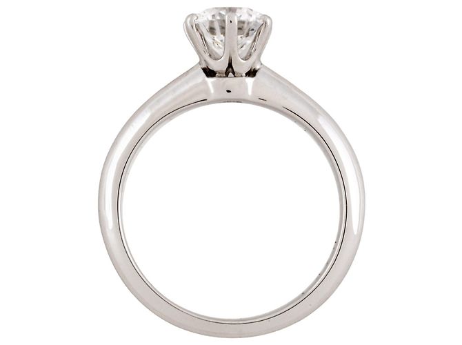 Tiffany & Co. Platin Solitaire Ring - Ansicht 3