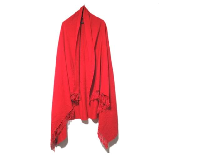 Sciarpa in cashmere rossa Hermès Rosso - vista 2