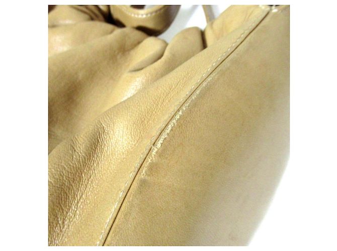 Borsa Loewe Flamenco Anagram in pelle nappa Beige - vista 10