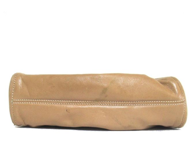 Borsa Loewe Flamenco Anagram in pelle nappa Beige - vista 4