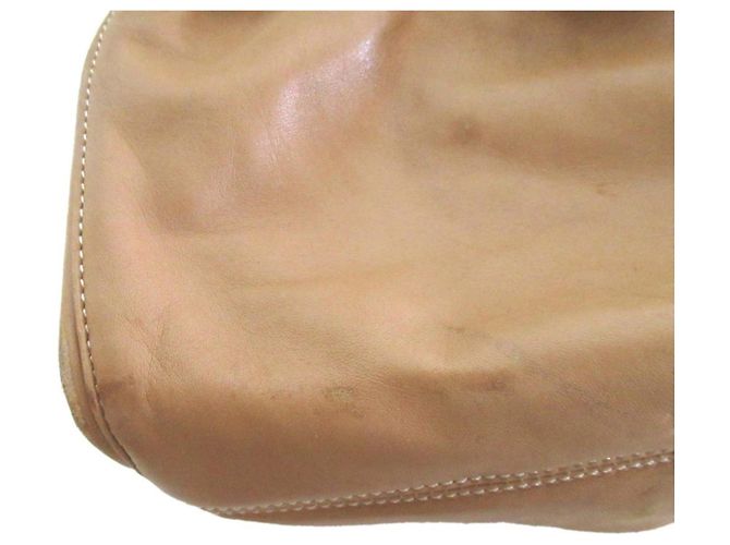 Borsa Loewe Flamenco Anagram in pelle nappa Beige - vista 7