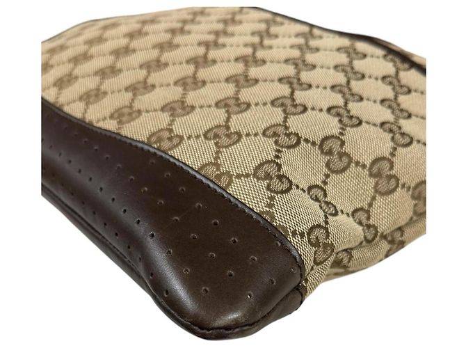 Borsa a Spalla Gucci in Tela GG Marrone - vista 10