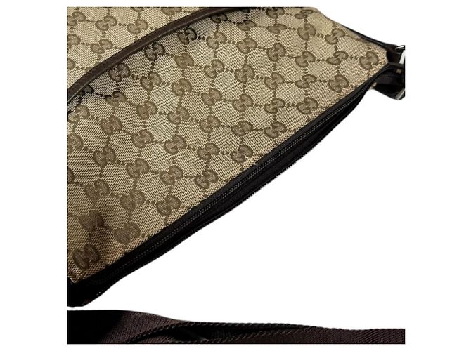 Borsa a Spalla Gucci in Tela GG Marrone - vista 11