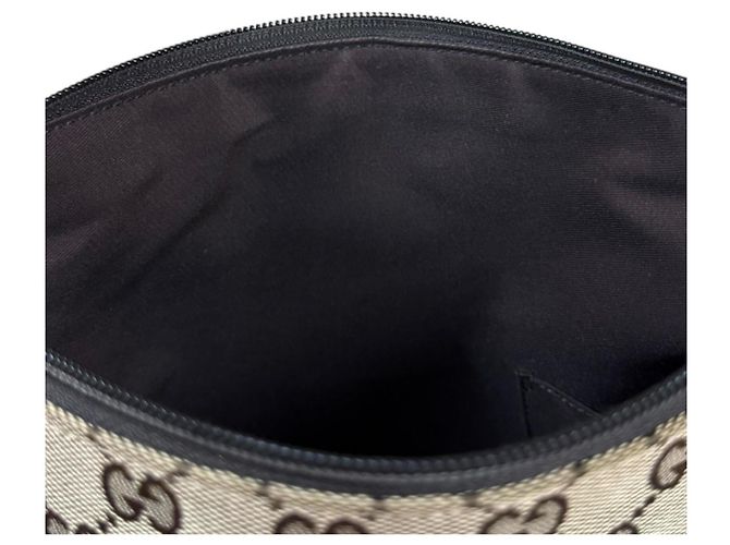 Borsa a Spalla Gucci in Tela GG Marrone - vista 7