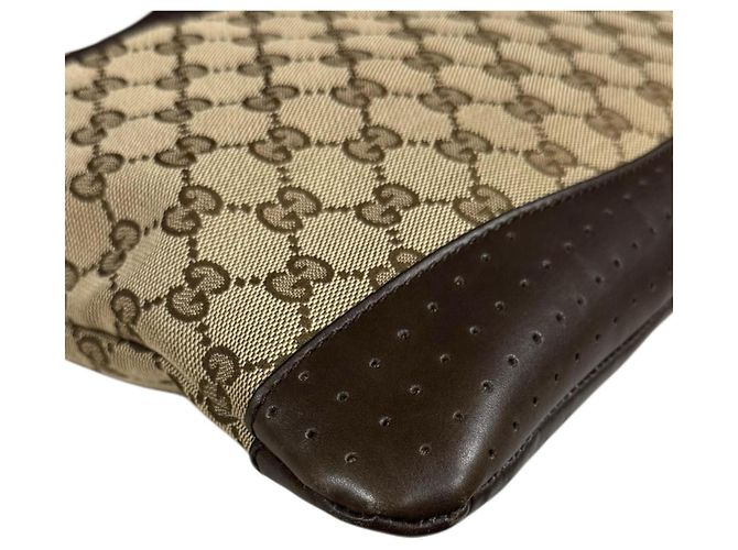 Borsa a Spalla Gucci in Tela GG Marrone - vista 9