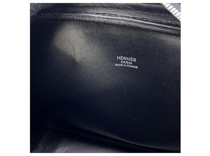 Borsa Hermès Plume Mini in Epsom nera Nero - vista 11