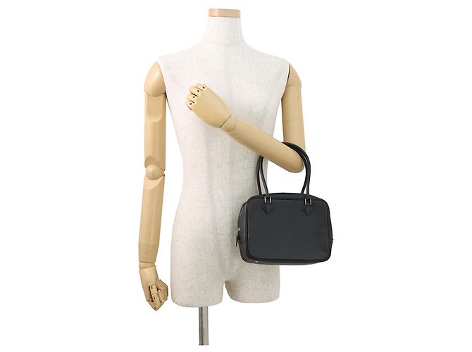 Borsa Hermès Plume Mini in Epsom nera Nero - vista 4