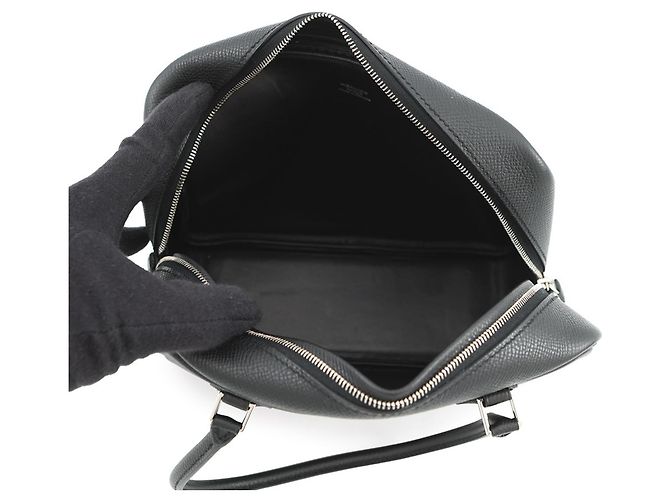 Borsa Hermès Plume Mini in Epsom nera Nero - vista 5