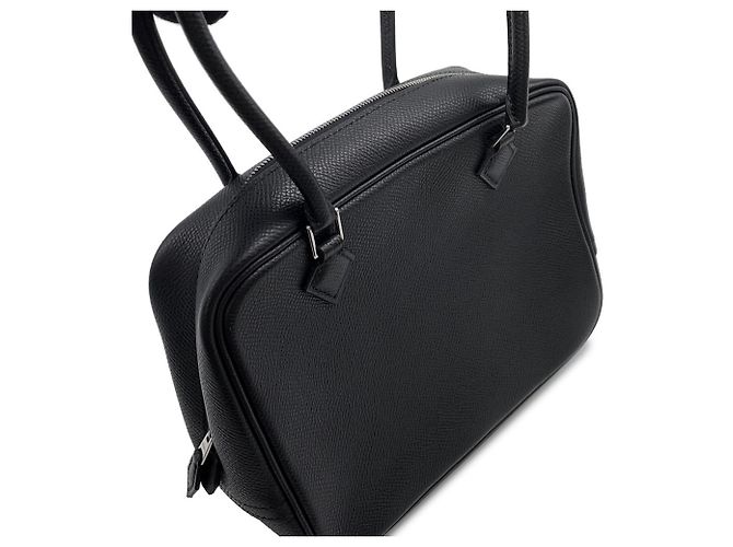 Borsa Hermès Plume Mini in Epsom nera Nero - vista 7