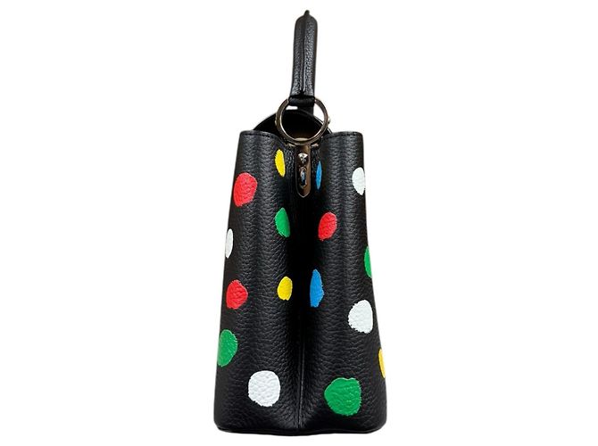 Capucines Borsa a Spalla Louis Vuitton Collaborazione Yayoi Kusama Nero Multicolore - vista 5