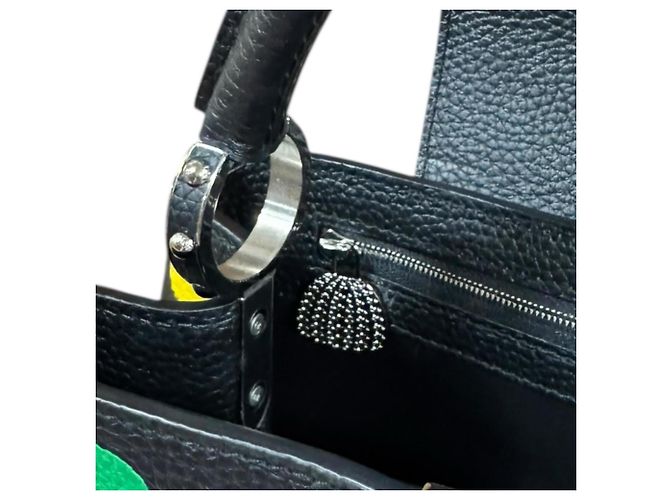 Capucines Borsa a Spalla Louis Vuitton Collaborazione Yayoi Kusama Nero Multicolore - vista 8